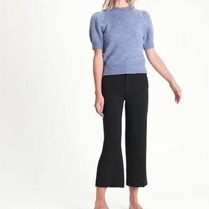 NWT Banana Republic Wide-Leg Crop Washable Stretch Tailored Performance Pant